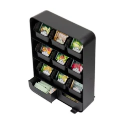 Mind Reader 'Baggy' Tea Bag And Accessory Rack, Black (TBORG-BLK) -Bigelowining Shop 0D52D19B BE16 49E4 96F6087AA349110E s7