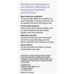 Twinings Boost Mango Chili Chai Herbal Tea Bags, 0.95 Oz., 18/Box (F16073) -Bigelowining Shop 2779361E 6EFA 447E 905B06DEEF384E32 s7