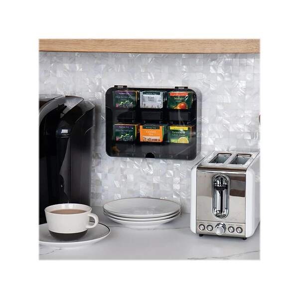 Mind Reader Foundation 6-Compartment Tea Bag Organizer, Black (HTBOX-BLK) 5 Mind Reader Foundation 6-Compartment Tea Bag Organizer, Black (HTBOX-BLK) - Image 5