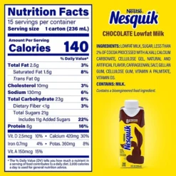 Nesquik Chocolate Liquid Drink Mix, 15 Bottles/Pack (220-02066) 9 Nesquik Chocolate Liquid Drink Mix, 15 Bottles/Pack (220-02066) -Bigelowining Shop 8D318838 CDEB 4352 AAC85B76982C1208 s7