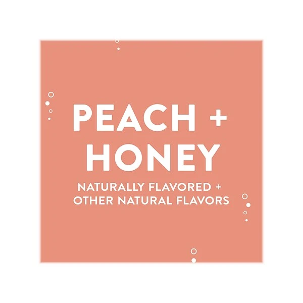 AHA Peach + Honey Sparkling Water, 12 Fl. Oz., 24 Cans/Pack (49000532562) 2 AHA Peach + Honey Sparkling Water, 12 Fl. Oz., 24 Cans/Pack (49000532562) - Image 2