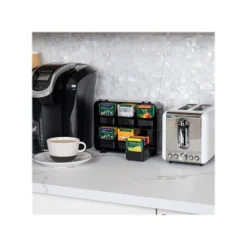 Mind Reader Foundation 6-Compartment Tea Bag Organizer, Black (HTBOX-BLK) 8 Mind Reader Foundation 6-Compartment Tea Bag Organizer, Black (HTBOX-BLK) -Bigelowining Shop F893B59F 2823 4540 AFEF27A68FF01ADE s7