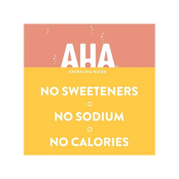 AHA Peach + Honey Sparkling Water, 12 Fl. Oz., 24 Cans/Pack (49000532562) 3 AHA Peach + Honey Sparkling Water, 12 Fl. Oz., 24 Cans/Pack (49000532562) - Image 3