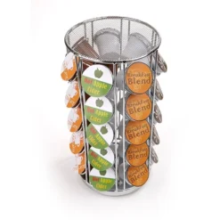 Mind Reader 35 Capacity Rotating Metal K-Cup Carousel, Silver (METCAR35-SIL) -Bigelowining Shop m006910333 s7