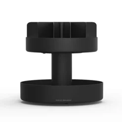 Mind Reader Supreme Lazy Susan 2-Tier Breakroom Snack Organizer; Black (SNACKCAR-BLK) -Bigelowining Shop m007046591 s7