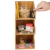 Mind Reader 'Goldie' 3 Tier Condiment Organizer, Bamboo Wood (3TIERBMB-BRN)