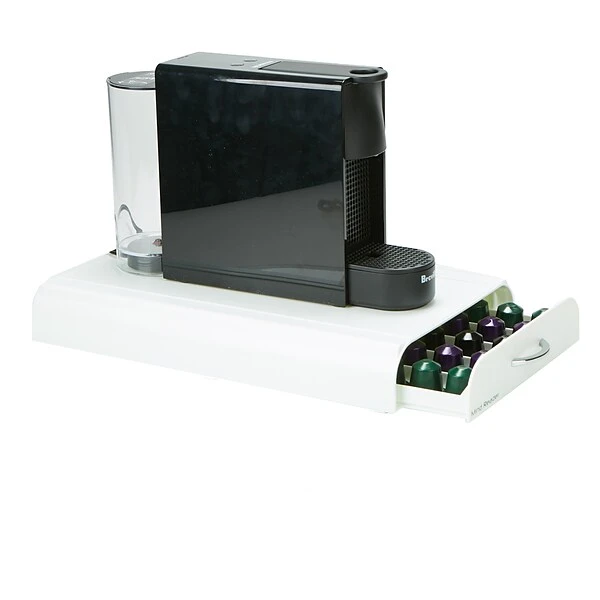 Mind Reader Anchor Nespresso Capsule Drawer, 50 Capacity, White (NEST3PC-WHT) 3 Mind Reader Anchor Nespresso Capsule Drawer, 50 Capacity, White (NEST3PC-WHT) - Image 3