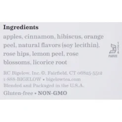 Bigelow Cinnamon Apple Herbal Tea Bags, 28/Box (11397) -Bigelowining Shop s1131670 s7