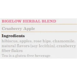 Bigelow Cranberry Apple Herbal Tea Bags, 28/Box (RCB004001) -Bigelowining Shop s1131682 s7