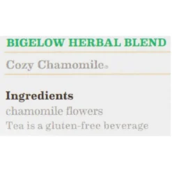 Bigelow Cozy Chamomile Herbal Tea Bags, 28/Box (004011) -Bigelowining Shop s1131701 s7