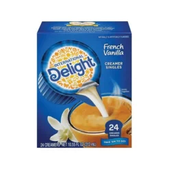 International Delight French Vanilla Dairy Free Liquid Creamer, 0.44 Oz., 24/Box (WWI100681) -Bigelowining Shop s1144406 s7