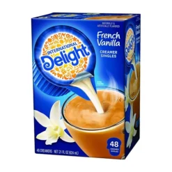International Delight French Vanilla Dairy Free Liquid Creamer, 0.44 Oz., 48/Box (WWI02282) -Bigelowining Shop s1144419 s7