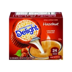 International Delight Hazelnut Dairy Free Liquid Creamer, 0.44 Oz., 24/Box (WWI100680) -Bigelowining Shop s1144437 s7