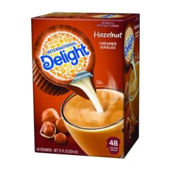 International Delight Hazelnut Dairy Free Liquid Creamer, 0.44 Oz., 48/Box (WWI02283) -Bigelowining Shop s1144442 s7