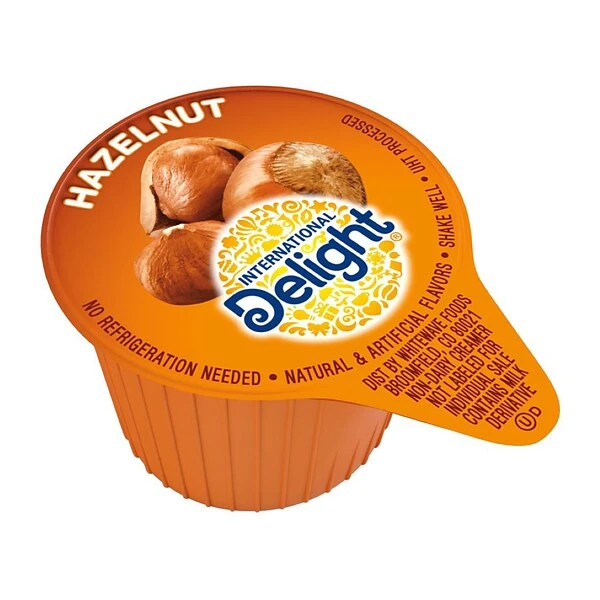 International Delight Hazelnut Liquid Creamer, 0.44 Oz., 192/Carton (WWI101522) 2 International Delight Hazelnut Liquid Creamer, 0.44 Oz., 192/Carton (WWI101522) - Image 2