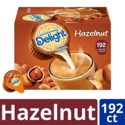 International Delight Hazelnut Liquid Creamer, 0.44 Oz., 192/Carton (WWI101522)
