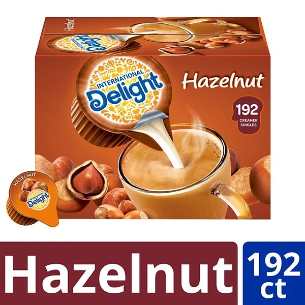 International Delight Hazelnut Liquid Creamer, 0.44 Oz., 192/Carton (WWI101522) 1 International Delight Hazelnut Liquid Creamer, 0.44 Oz., 192/Carton (WWI101522)