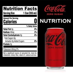 Coca-Cola Zero Sugar Diet Cola Soda, 12 Oz., 24/Carton (00049000042559)