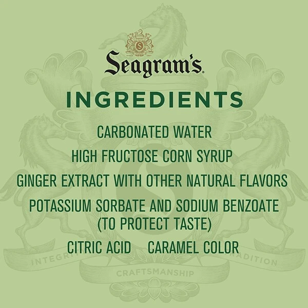 Seagram's Ginger Ale, 12 Oz., 24/Carton (00072979004167) 2 Seagram's Ginger Ale, 12 Oz., 24/Carton (00072979004167) - Image 2