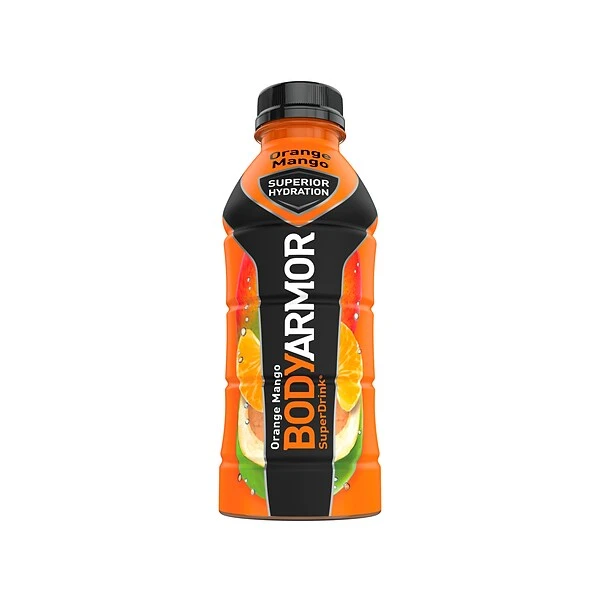 BodyArmor SuperDrink Orange Mango Sports Drink, 16 Oz. Bottle, 12/Pack (100002-1.4) 1 BodyArmor SuperDrink Orange Mango Sports Drink, 16 Oz. Bottle, 12/Pack (100002-1.4)