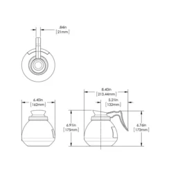 BUNN® Bunn Glass Decanter, Black (42400.0101)