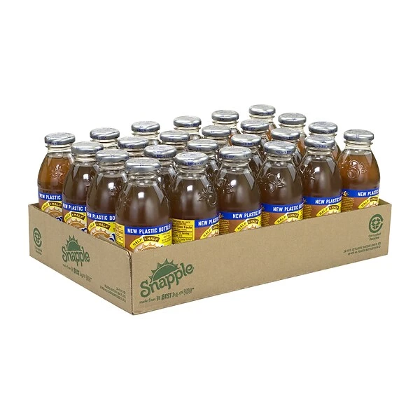 Snapple All Natural Half 'n Half Lemonade Iced Tea, 16 Oz., 24/Box (209-02598) 1 Snapple All Natural Half 'n Half Lemonade Iced Tea, 16 Oz., 24/Box (209-02598)
