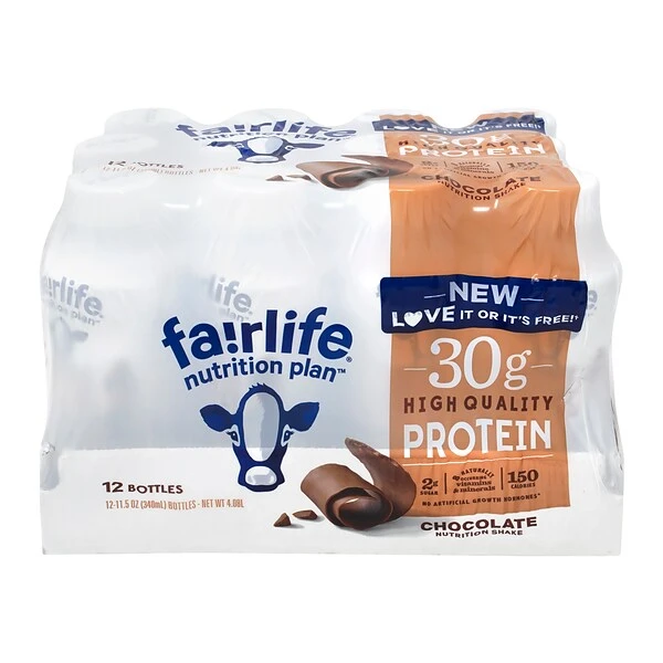Fairlife High Protein Chocolate Nutrition Shake, 11.5 Oz., 12/Box (220-01002) 1 Fairlife High Protein Chocolate Nutrition Shake, 11.5 Oz., 12/Box (220-01002)