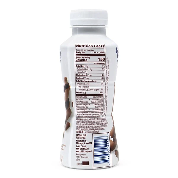Fairlife High Protein Chocolate Nutrition Shake, 11.5 Oz., 12/Box (220-01002) 5 Fairlife High Protein Chocolate Nutrition Shake, 11.5 Oz., 12/Box (220-01002) - Image 5