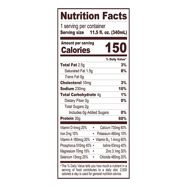 Fairlife High Protein Chocolate Nutrition Shake, 11.5 Oz., 12/Box (220-01002) 7 Fairlife High Protein Chocolate Nutrition Shake, 11.5 Oz., 12/Box (220-01002) - Image 7