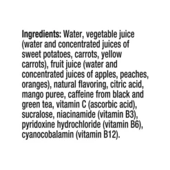 V8 +Energy Peach Mango Energy Drink Juice, 8 Oz., 24/Box (307-00068)