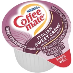 Coffee Mate Italian Sweet Creme Liquid Creamer, 0.38 Oz., 50/Box (NES84652)