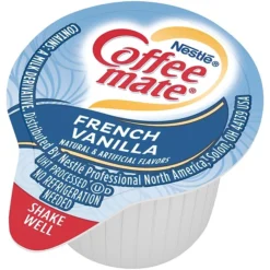Coffee-mate French Vanilla Liquid Creamer, 0.38 Oz., 360/Carton (NES48978)