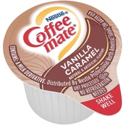 Coffee Mate Vanilla Caramel Liquid Creamer, 0.38 Oz., 50/Box (79129)