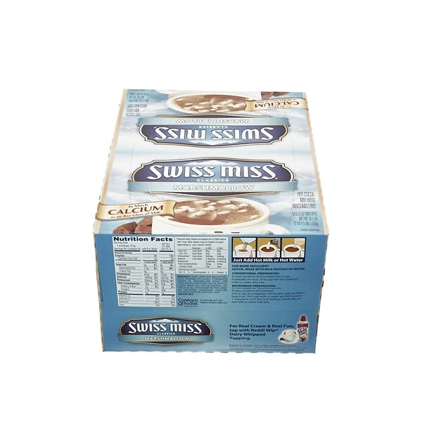 Swiss Miss Marshmallows Cocoa, 0.73 Oz., 50/Box (GOV47492) 4 Swiss Miss Marshmallows Cocoa, 0.73 Oz., 50/Box (GOV47492) - Image 4