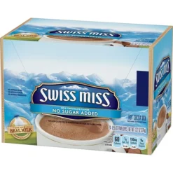 Swiss Miss No Sugar Added Cocoa, 0.55 Oz., 24/Box (HUN55584) -Bigelowining Shop sp119910092 s7