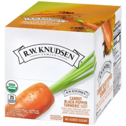 RWK Carrot Black Pepper Turmeric Shots, No Sugar Added, 2.5 Oz., 12 Bottles/Pack (307-00335) -Bigelowining Shop sp127370010 s7