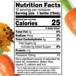 RWK Carrot Black Pepper Turmeric Shots, No Sugar Added, 2.5 Oz., 12 Bottles/Pack (307-00335) -Bigelowining Shop sp127370018 s7