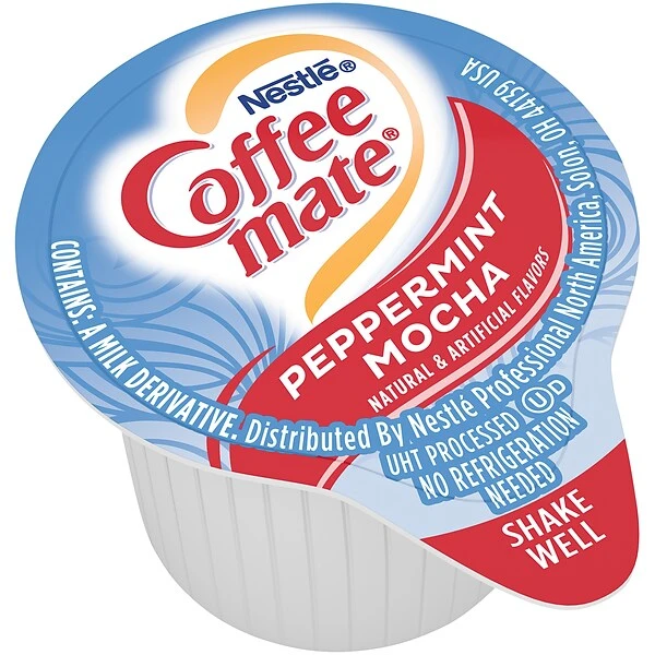 Coffee-Mate Singles Peppermint Mocha, 50 Count, 4 Pack (60602) 3 Coffee-Mate Singles Peppermint Mocha, 50 Count, 4 Pack (60602) - Image 3