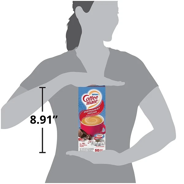 Coffee-Mate Singles Peppermint Mocha, 50 Count, 4 Pack (60602) 5 Coffee-Mate Singles Peppermint Mocha, 50 Count, 4 Pack (60602) - Image 5