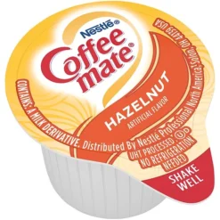 Coffee-mate Hazelnut Liquid Creamer, 0.38 Oz., 180/Carton (NES35080)