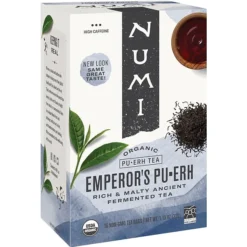 Numi® Emperor's Organic Pu-erh Tea, Higher Caffeine, 16 Bags/Box