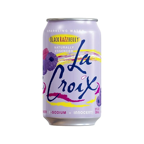 Lacroix Black RazZberry Sparkling Seltzer Water, 12 Fl. Oz., 12 Cans/Pack, 2 Packs/Carton (15021760) 1 Lacroix Black RazZberry Sparkling Seltzer Water, 12 Fl. Oz., 12 Cans/Pack, 2 Packs/Carton (15021760)