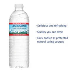 Crystal Geyser 100% Natural Spring Water, 16.9 Oz., 24 Bottles/Case (CGW24514CS) -Bigelowining Shop sp137756362 s7