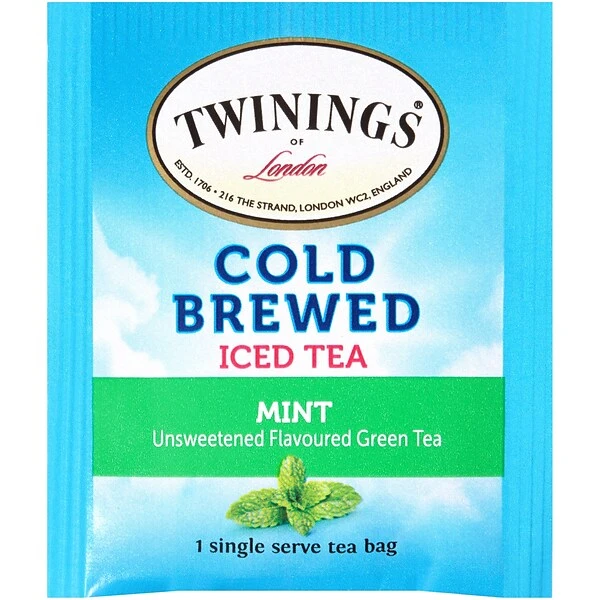 Twinings Of London Cold Brewed Mint Tea, 20/Box (F07413) 1 Twinings Of London Cold Brewed Mint Tea, 20/Box (F07413)
