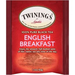 Twinings Of London English Breakfast Tea Bags, 25/Box (TNA51726)