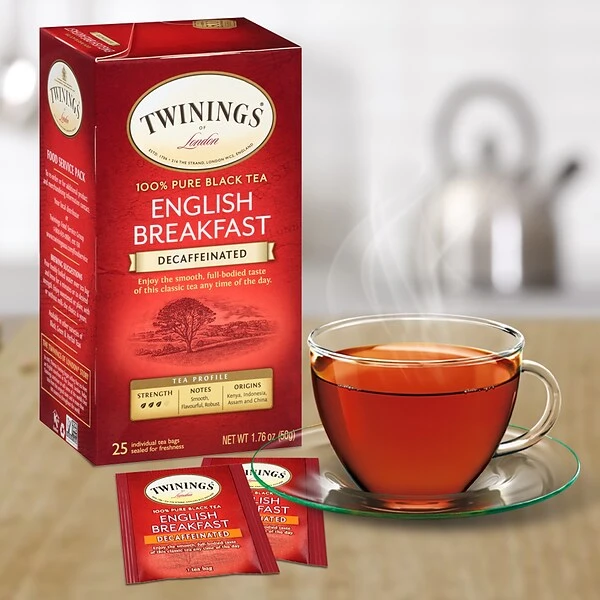 Twinings Of London Classic Decaffeinated English Breakfast Tea, 1.76-oz., 25/Box 2 Twinings Of London Classic Decaffeinated English Breakfast Tea, 1.76-oz., 25/Box - Image 2
