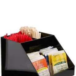 Mind Reader 'Fancy' Black Acrylic 3 Tier Condiment Organizer, Black (3TCORG-BLK) -Bigelowining Shop sp155205859 s7