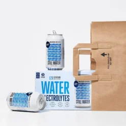 Open Water Still Canned Water With Electrolytes, 12oz, Case Of 12 (343-00002)