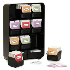 Mind Reader 'Baggy' Tea Bag And Accessory Rack, Black (TBORG-BLK) -Bigelowining Shop sp169019321 s7