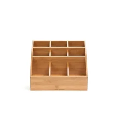 Mind Reader 'Square' 9 Compartment Condiment Organizer, Bamboo Wood (COMP9BMB-BRN) -Bigelowining Shop sp169019504 s7